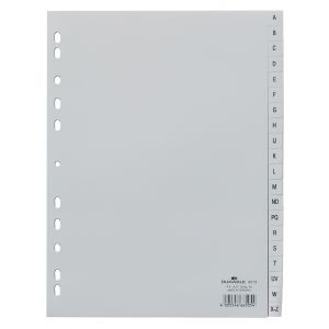 Przekładki Durable A4 PP Szare A-Z